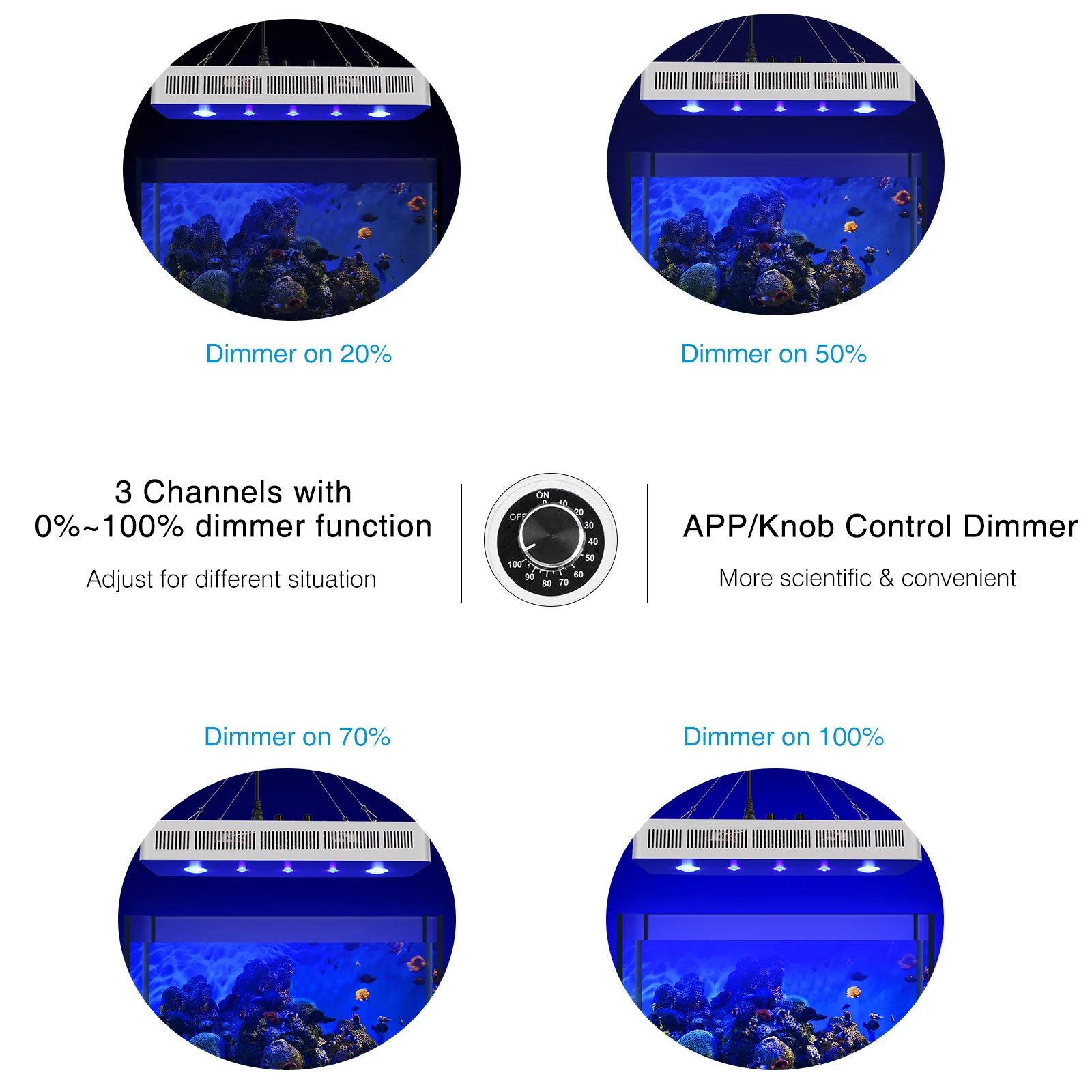 2018 New design LED aquarium coral reef light