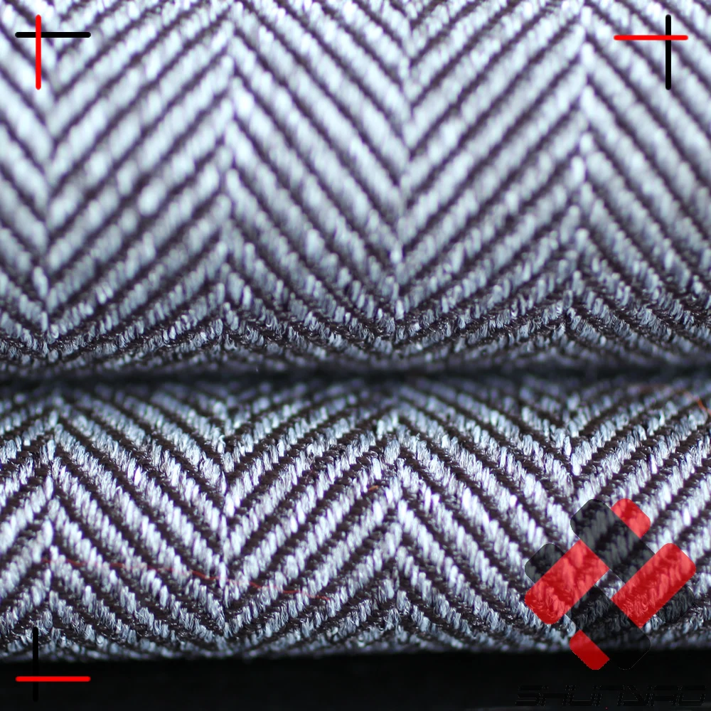 Polyester herringbone fabric cationic gabardine melange fabric
