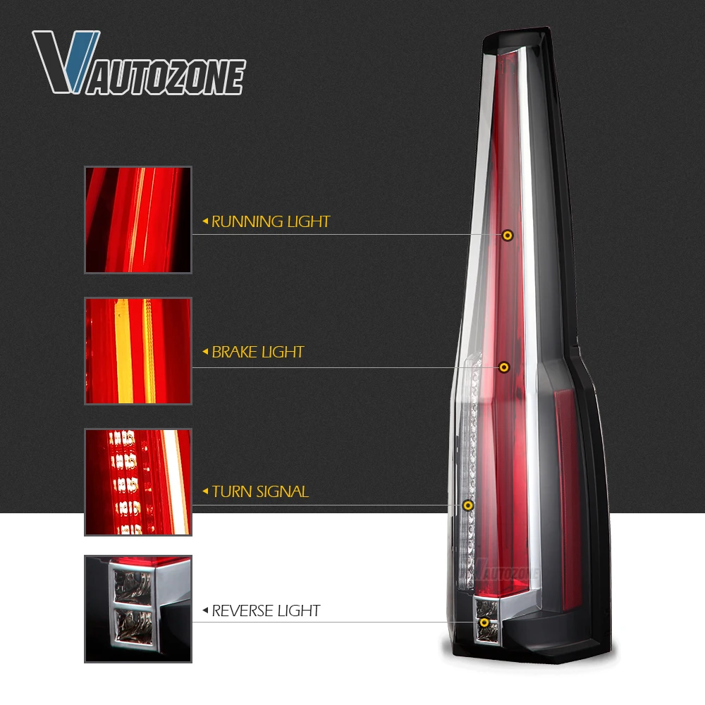 VLAND Full Led Taillights Car Accessories Lighting System 2015 2016-2018 Tail Light Lamp For Chevrolet Suburban/Tahoe