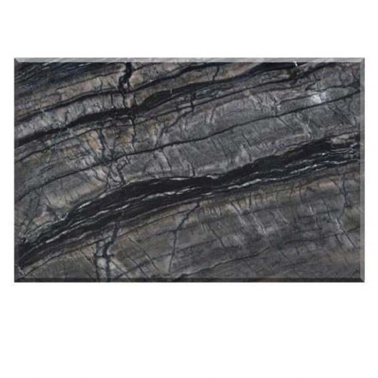 Low Price Great Quality Chinese Zebra Tree Black Forest Marble Tile On Sale