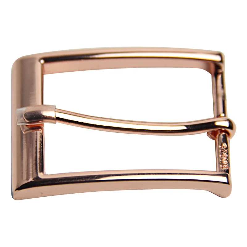 Fashion Nickel Free Square Rose Gold 35mm Pin Belt Copper Buckle