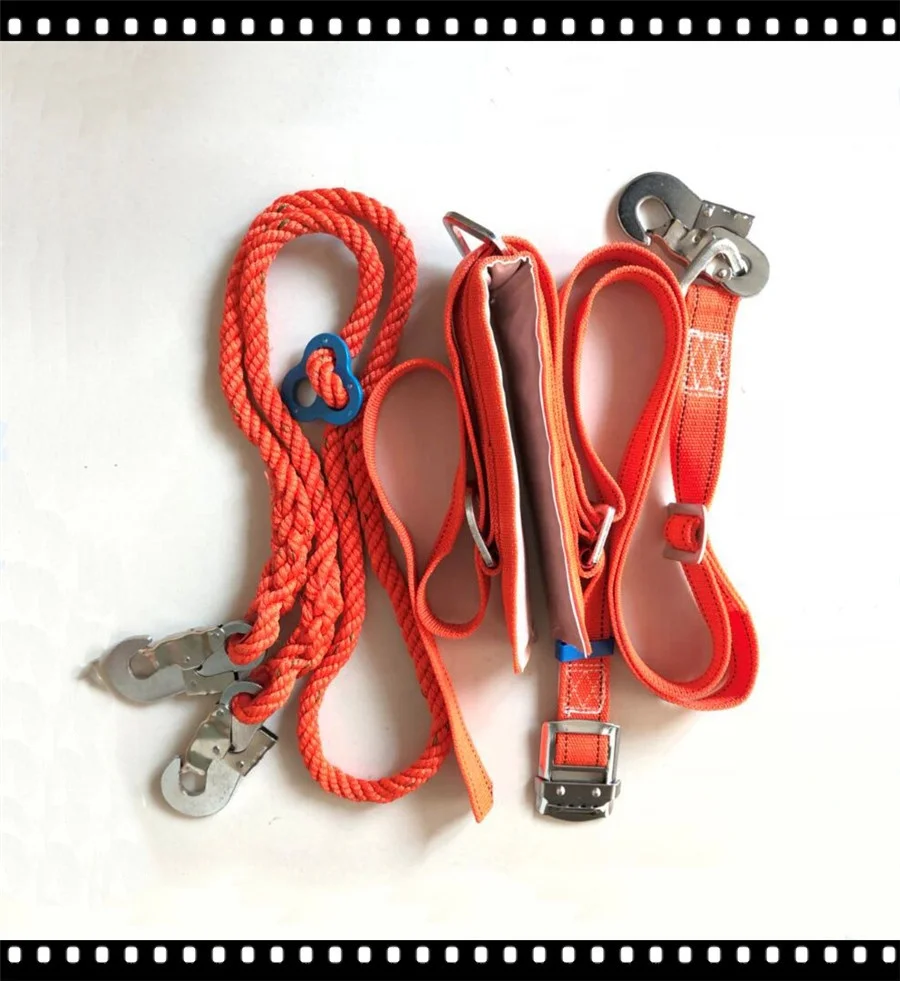 Half Body Safety Harness with Double Hook Belt Fall Protection