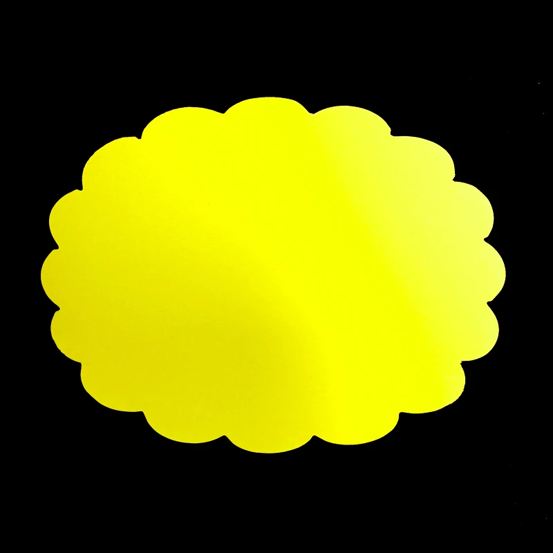 Promotion fluorescent paper price tags poster card paper advertising card wholesale for supermarket stores retail