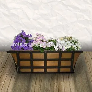 
Copper Inner Sloopy Long Flower Pot 