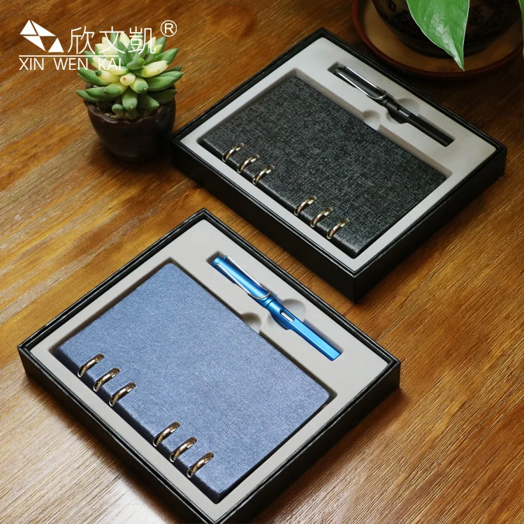 
2020 new Office Stationery Gift Luxury Business a5 Notebook Pen Set With Box 