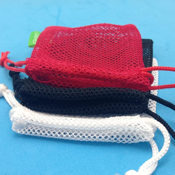 Recyclable Biodegrada Factory Price Small Nylon Mesh Drawstring Pouch Soap Mesh Bag