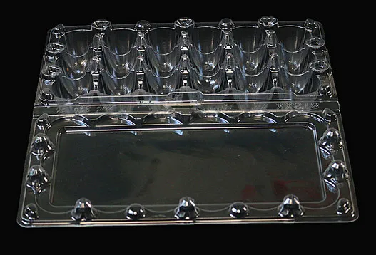 18 hole plastic quail egg tray for packing quail eggs