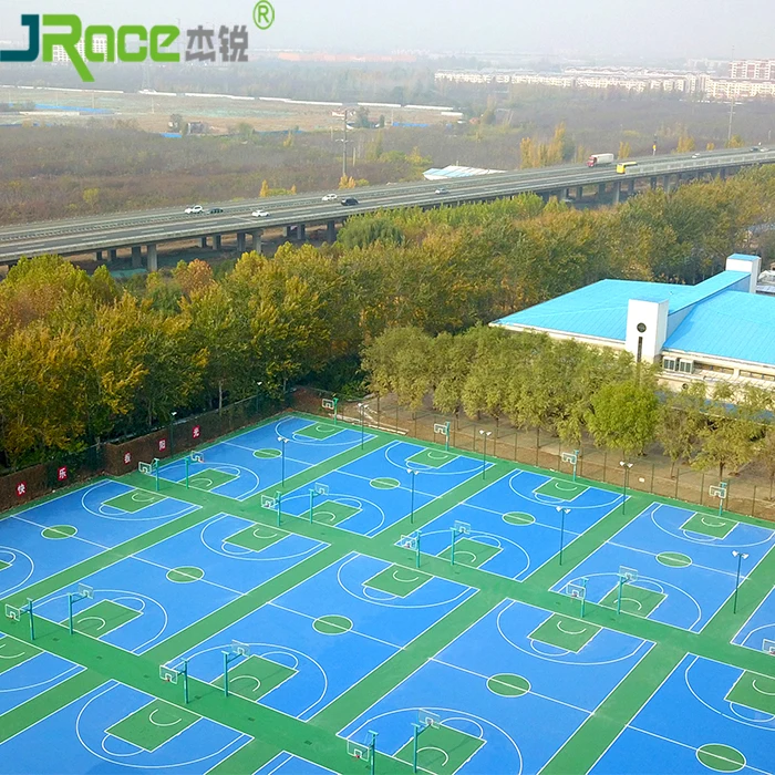 Eco-Friendly Anti Slip Outdoor Sports Basketball Court Flooring