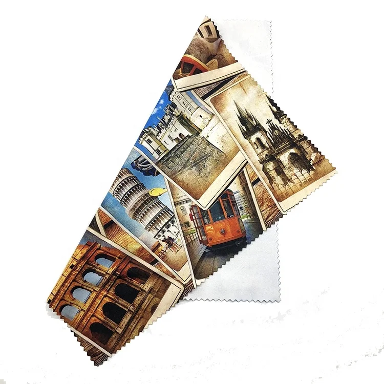 Hot Digital Printing Full Color Custom Microfiber Lens Cleaning Cloth For Cleaning Glasses