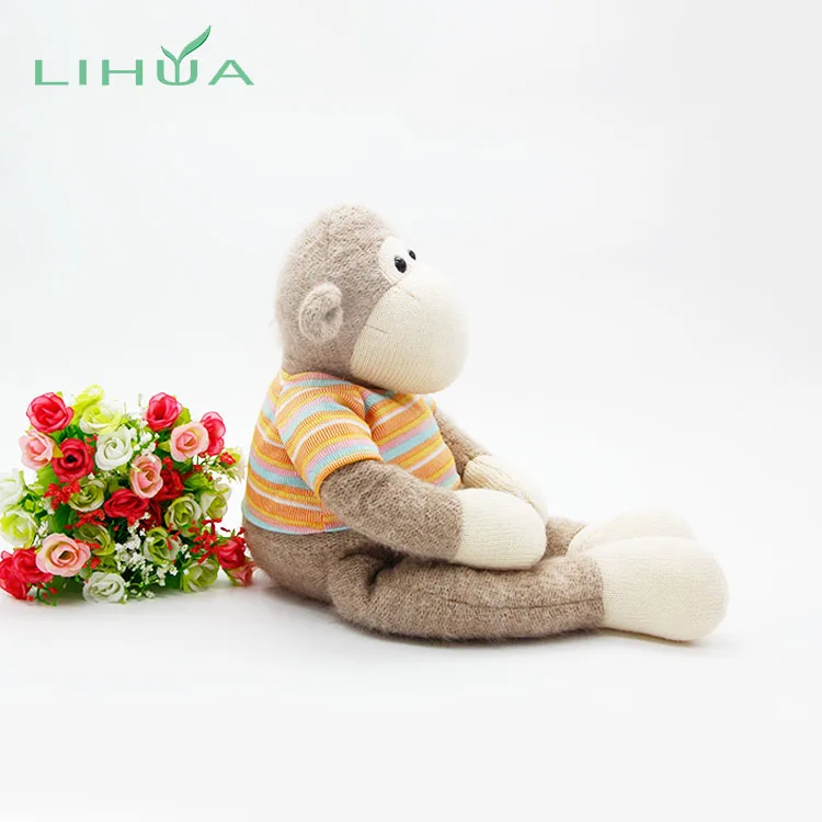 Lovely Long Arms And Legs Big Eyes Monkey Plush Animated Toy