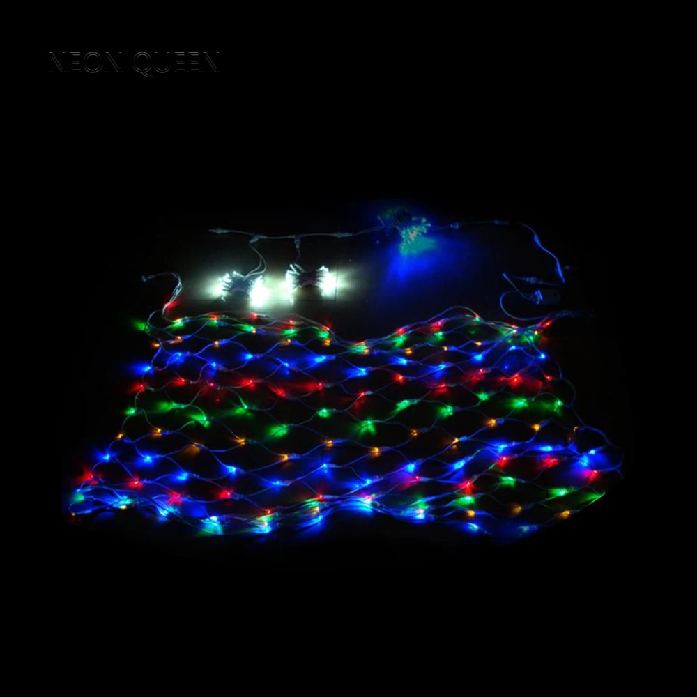 PVC Custom sizes outdoor net light christmas party Colorful Led Net Light