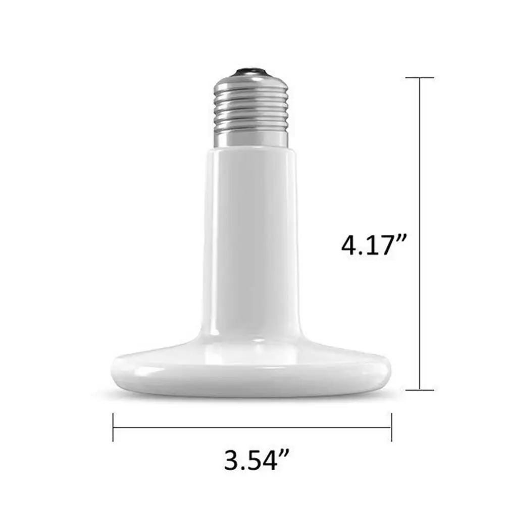 Wholesale price 100w black white infrared ceramic heating lamp for reptiles