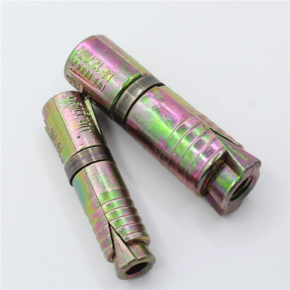 expandable fasteners yellow zinc plated zamac single expansion anchor