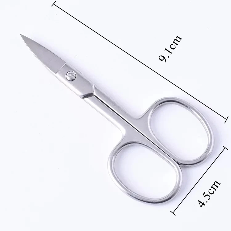 Germany Curved Beauty Trim Scissors for Facial Hair,Manicure Nail Cuticle,Mustache,Eyebrow,Eyelash Extensions,Nose,Ear,Dry Skin