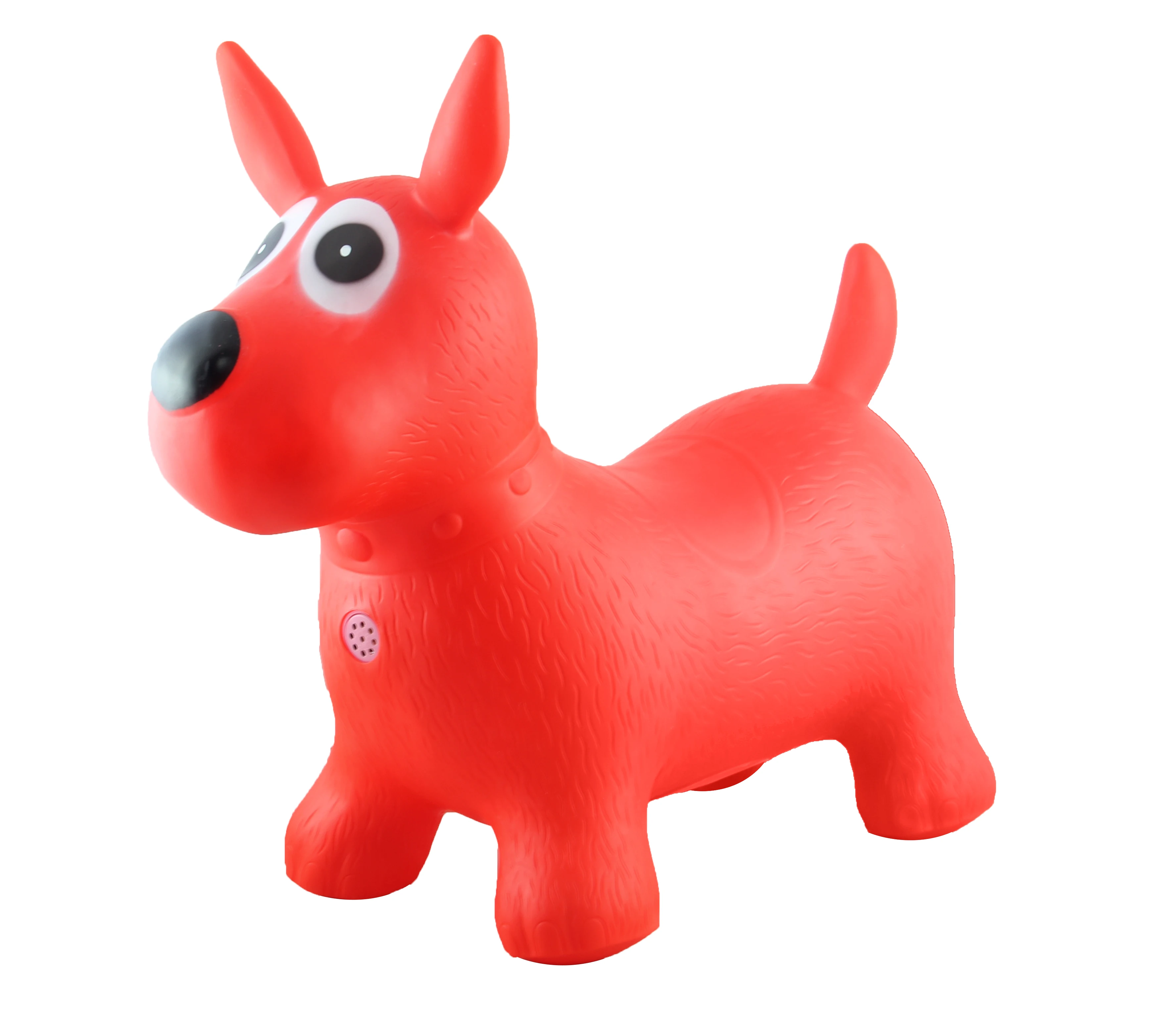 Надувные экологически чистые игрушки из ПВХ для катания, прыгающая собака с голосом, игрушки для дома и улицы