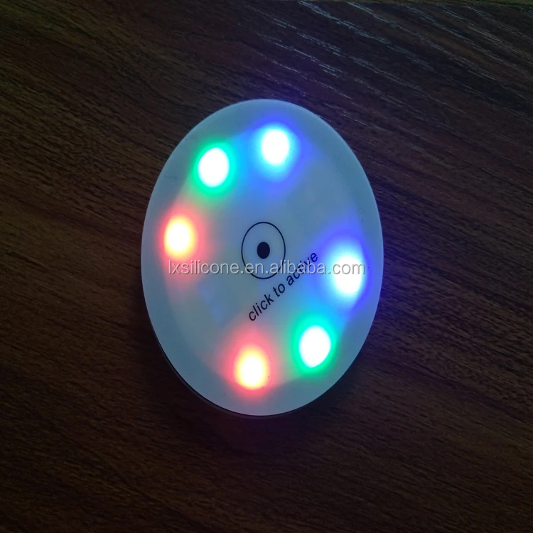 Cool LED Lights Color Changing LED Light Drink Glass Bottle Cup LED Coaster Mat Bar Party Xmas Gift