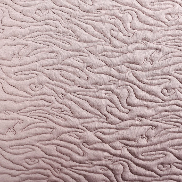 Good quality polyester single sided quilted jacquard pu coated padded puffer fabric