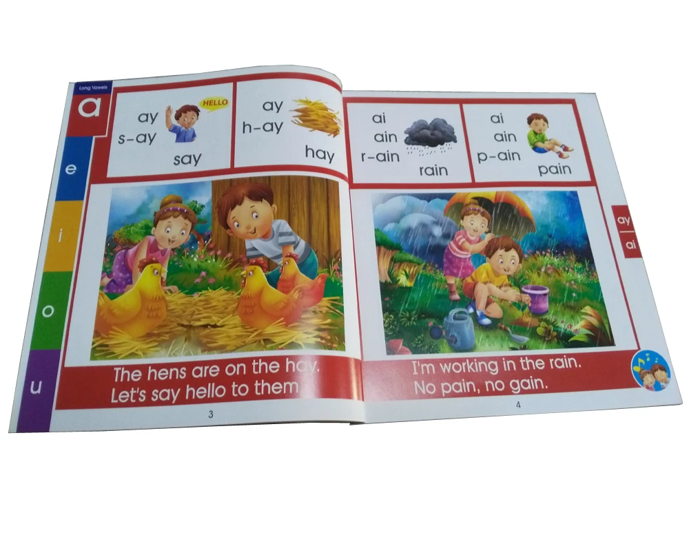 ABC english book with fun for kids learning phonics