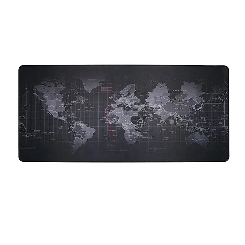 World Map Extended Gaming Mouse Pad,Wholesale Custom Office Computer Desk Pad,Promotion Sublimation printing gaming mousepad