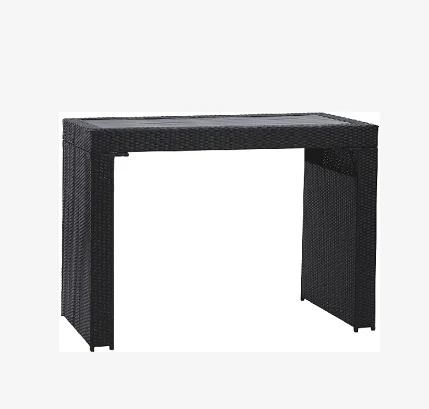 Bar Set 7 Wicker Material High Quality Bar Outdoor Furniture Plastic Wood Table Top Set/HB21.9333