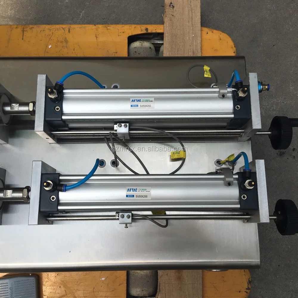 Two nozzles semi automatic piston honey filler olive oil filling machine
