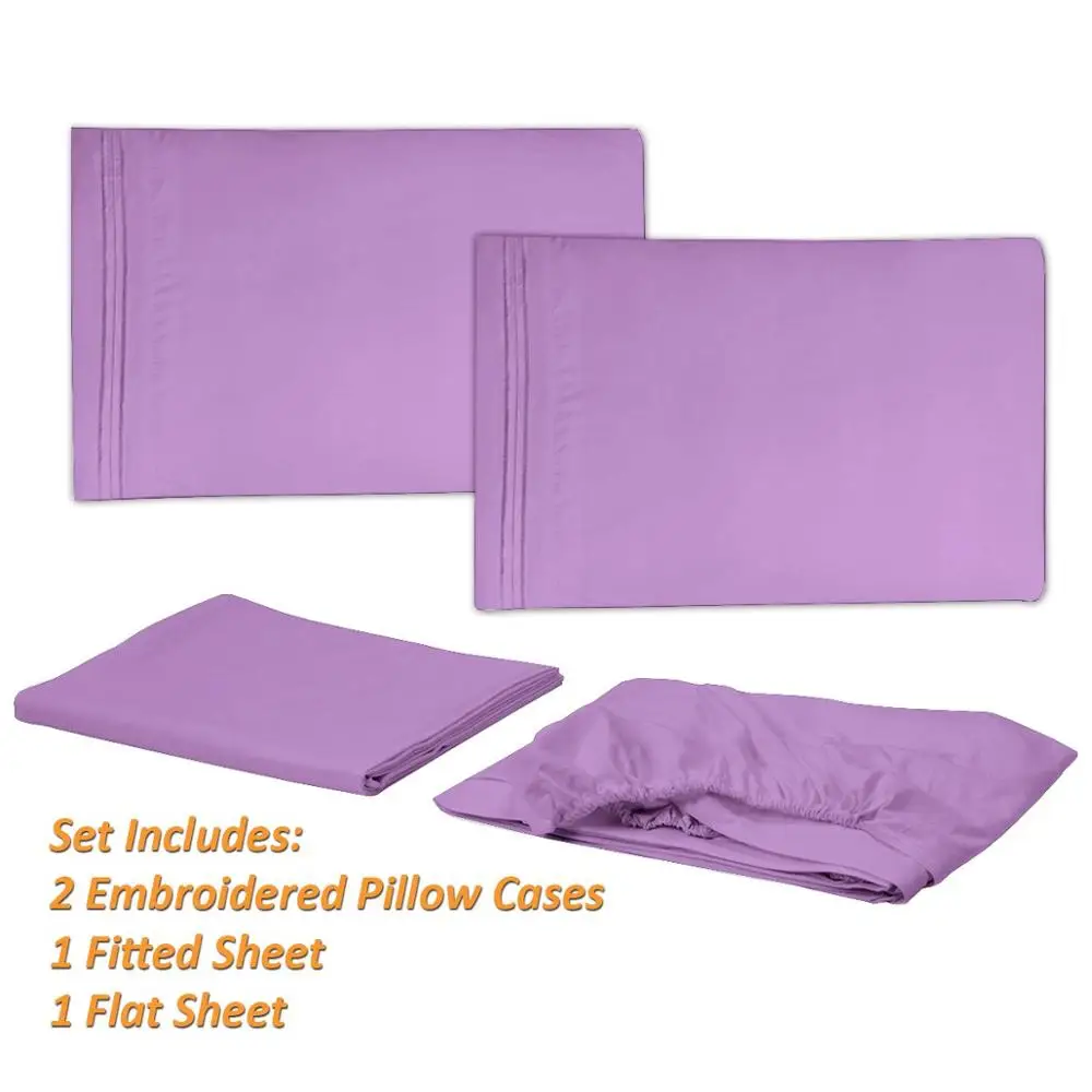 
High Quality 1000 Thread Count Egyptian Cotton Fabric Queen Size Bed Sheet Set 