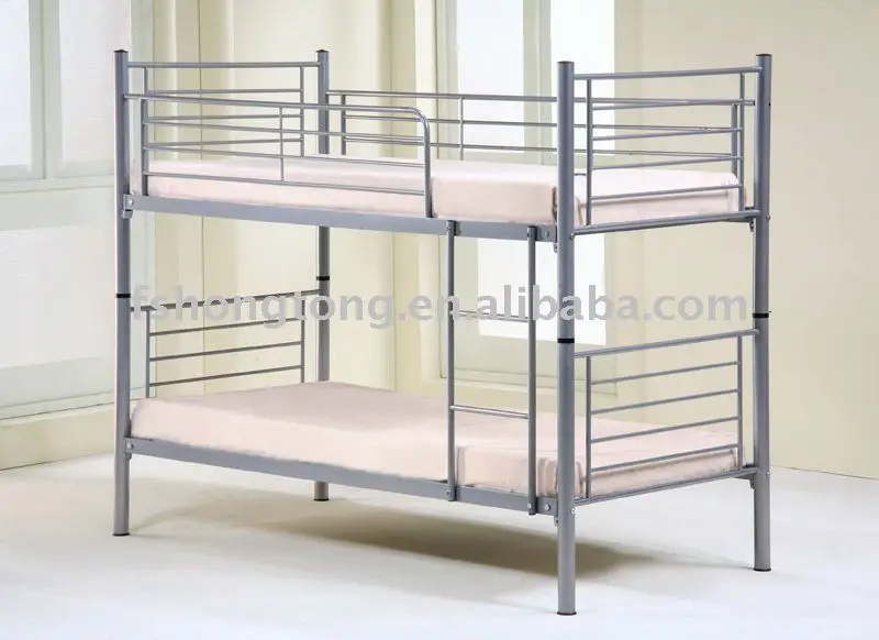 iron steel metal bunk bed / single / twin / full   / queen   / king size /heavy duty bedroom furniture mattress