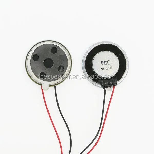 28mm 8 ohm 1.5w micro intercom replacement speaker with metal mesh