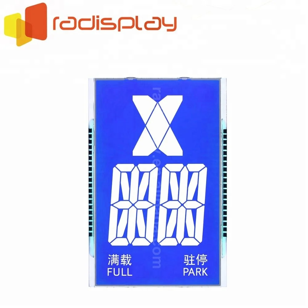 
Customized 7 Segment Blue STN Panel Elevator Lcd Display 