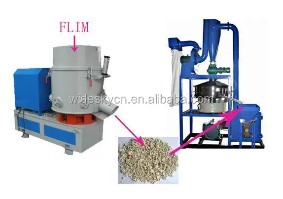 
polyethylene film recycle plastic granules making machine price 