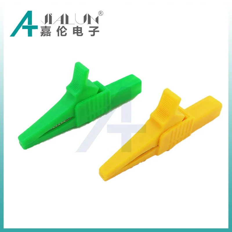 JIALUN Safety Alligator Clip To 4MM Banana Plug High Voltage Dolphin Test Alligator Clip