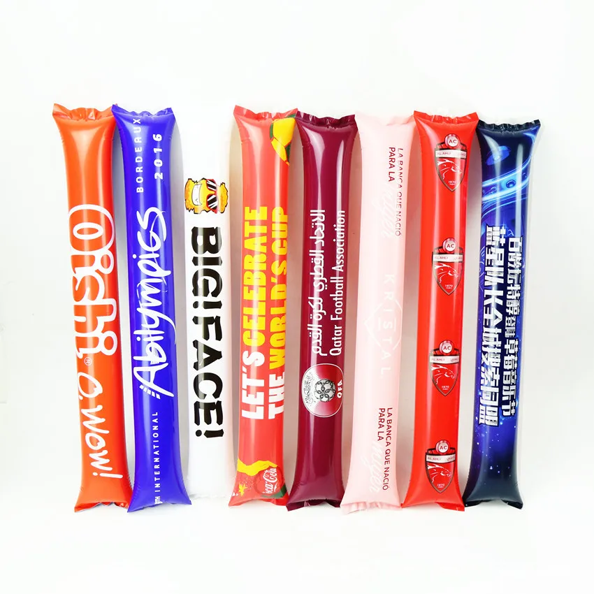 Inflatable balloon stick clapper custom cheering stick