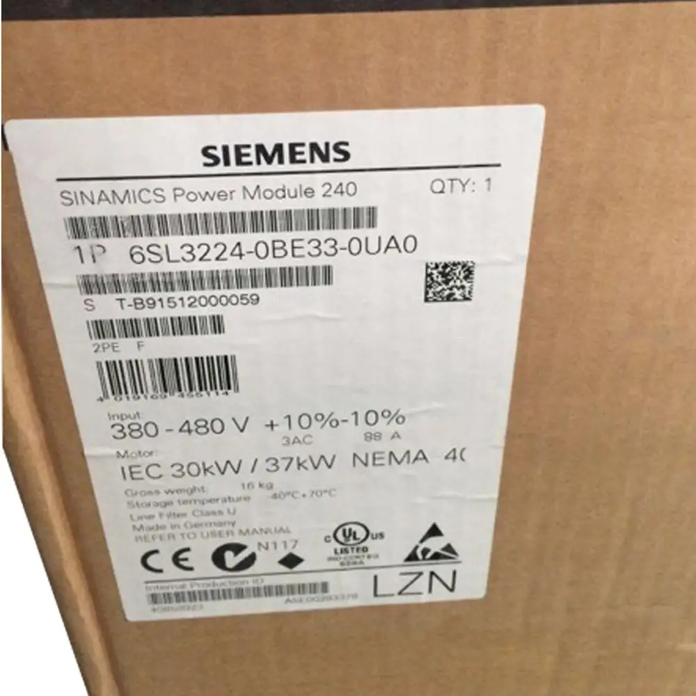 100% brand new 6SL3210-1SE12-2UA0 frequency converter power module for siemens