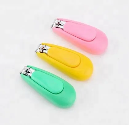 2018 Baby kid safety carbon steel fingernail toenail manincure nail care tool clipper cutter with magnifying glass