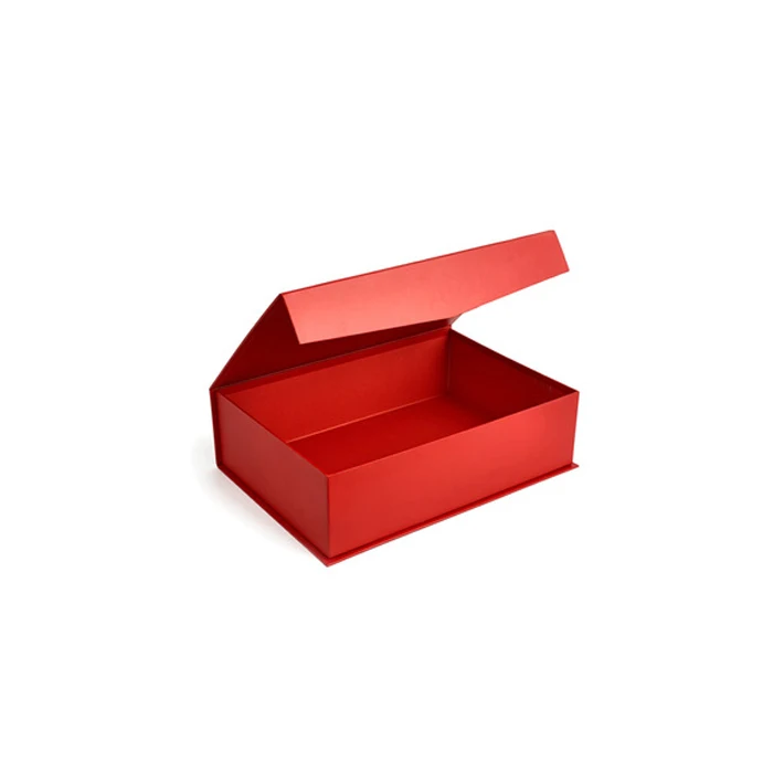 Customized red cardboard underwear magnetic paper packing boxes