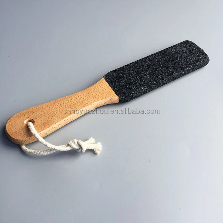 Wholesale Sandpaper Callus Remover long wooden handle Foot File