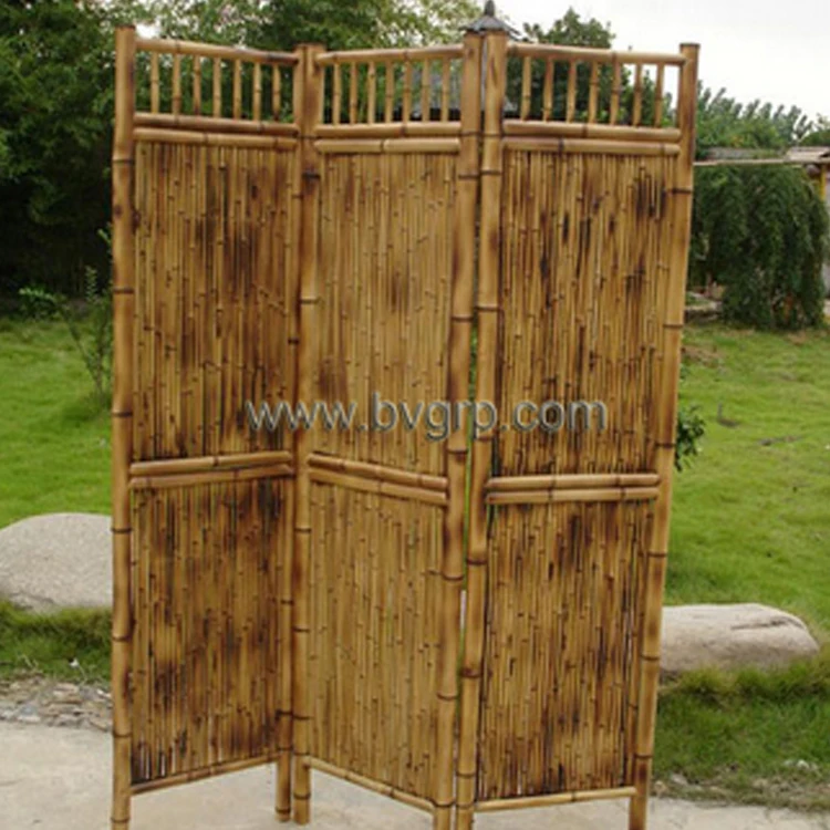 
High quality natural outdoor use bamboo decorative folding screens 