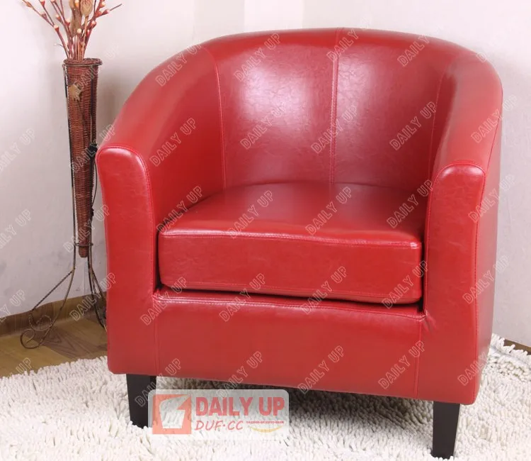 Classical PU Sectional Sofa with Armrest Living Room Leather Sofa Luxury Furniture Office Classical One Seat Lounge