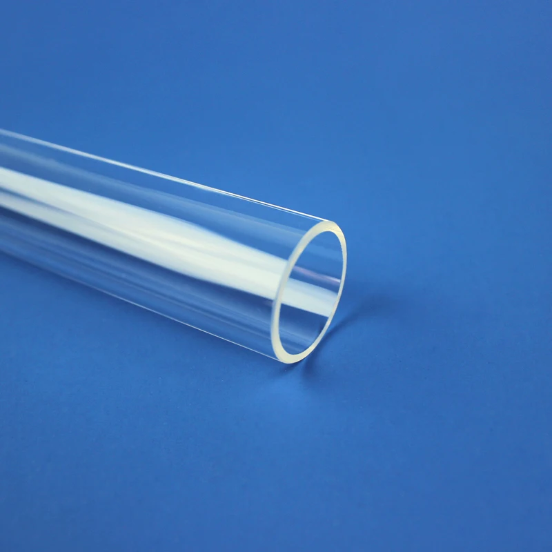 Clear High Pressure resistance large diameter quartz glass tubes