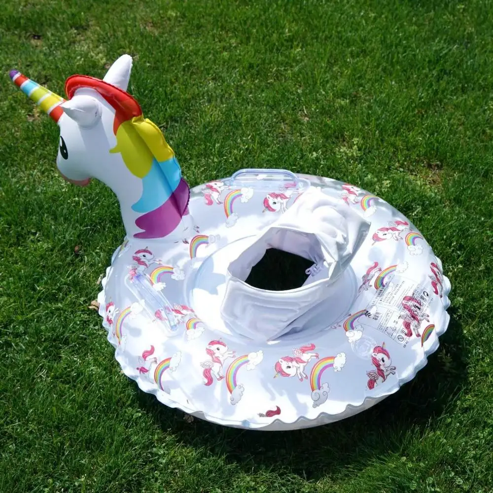 Надувное детское сиденье для плавания фламинго единорог лебедь плавательное кольцо ПВХ розовое плавающее бассейна