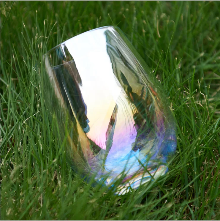
Rainbow Water Glass Monogram Stemless Glass Wholesale 