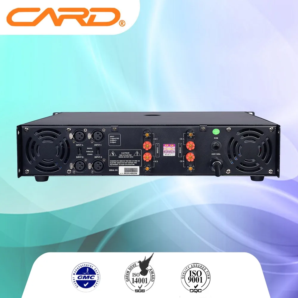 
4 channels public power amplifier 500w stereo digital karaoke amplifier hi fi audio amp 