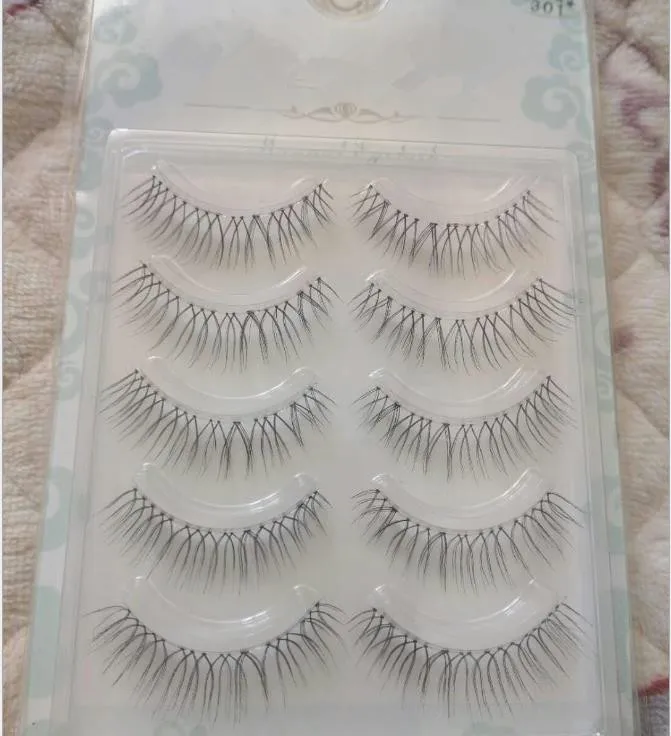 he12681a Natural simulation handmade sharpening false eyelashes for beginners transparent terrier eyelashes