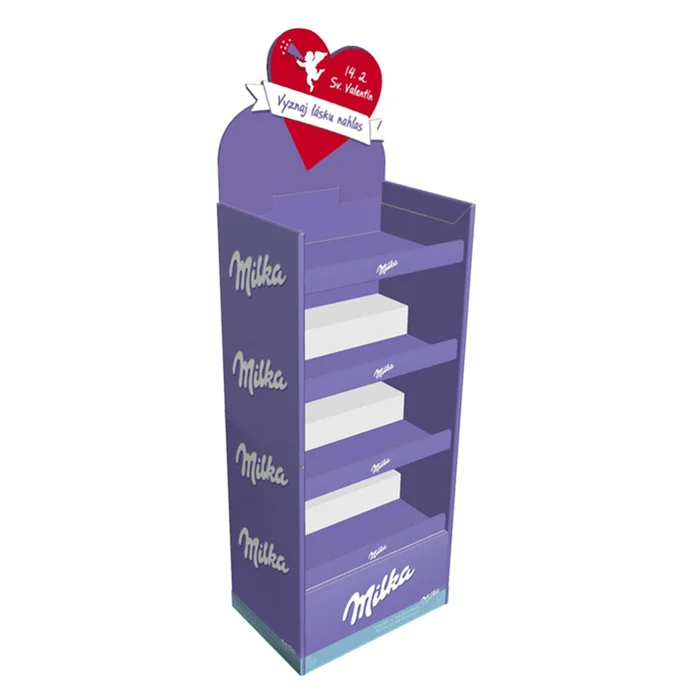 2024 HOT Free New Custom Design High Quality Promotion Recyclable Pos Chocolate Display Stand