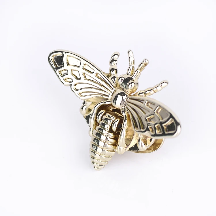 Excellent Quality Ladies Bag Fitting Bag Hardware Lock Animal Insect Design Metal Bag Buckle