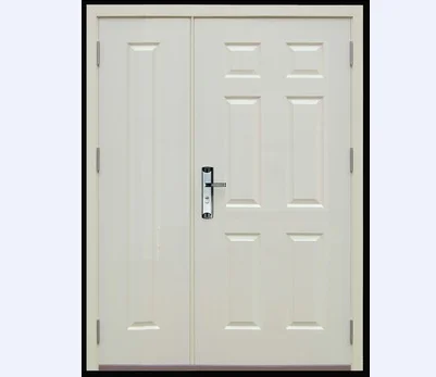 UL WH hollow metal exterior steel fire rated proof resistant doors 2 panel 6 panel door prices