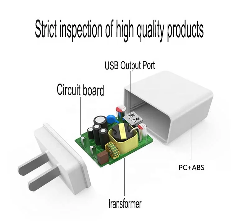 
High quality single port fast charging charger US plug 