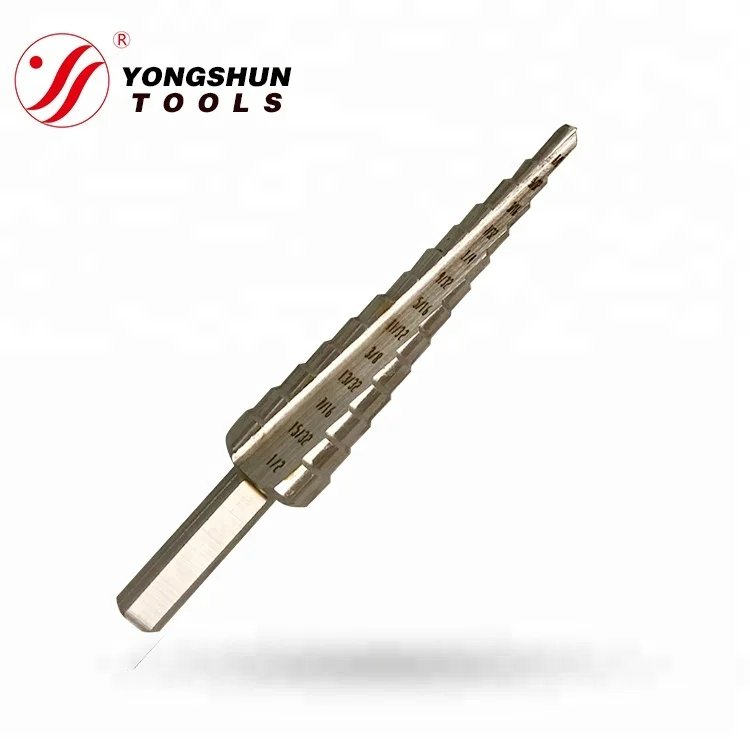 
Quick Load Straight Flute HSS Step Drill Bit White Finished For Metal Drilling High Cost-effective 