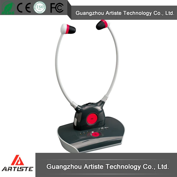 Wireless power amplifier hearing aid headphones
