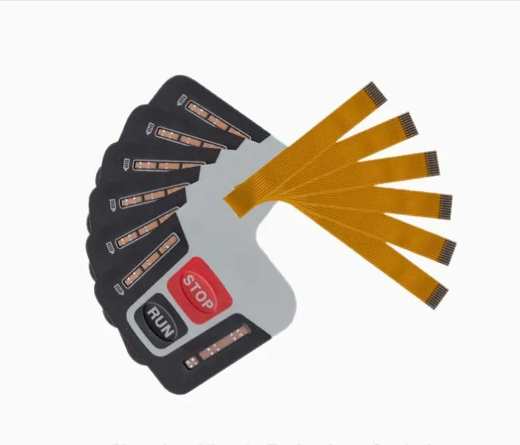 customized designed waterproof membrane flat button tactile screen